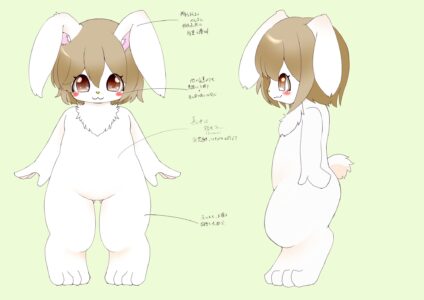 着ぐるみ二面図